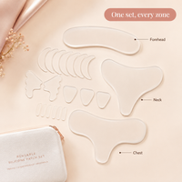 UES™ Reusable Silicone Neck, Chest and Face Smoothing Patches – Overnight Anti-Crease Patches for Tech Neck, Sleep Lines & Décolleté