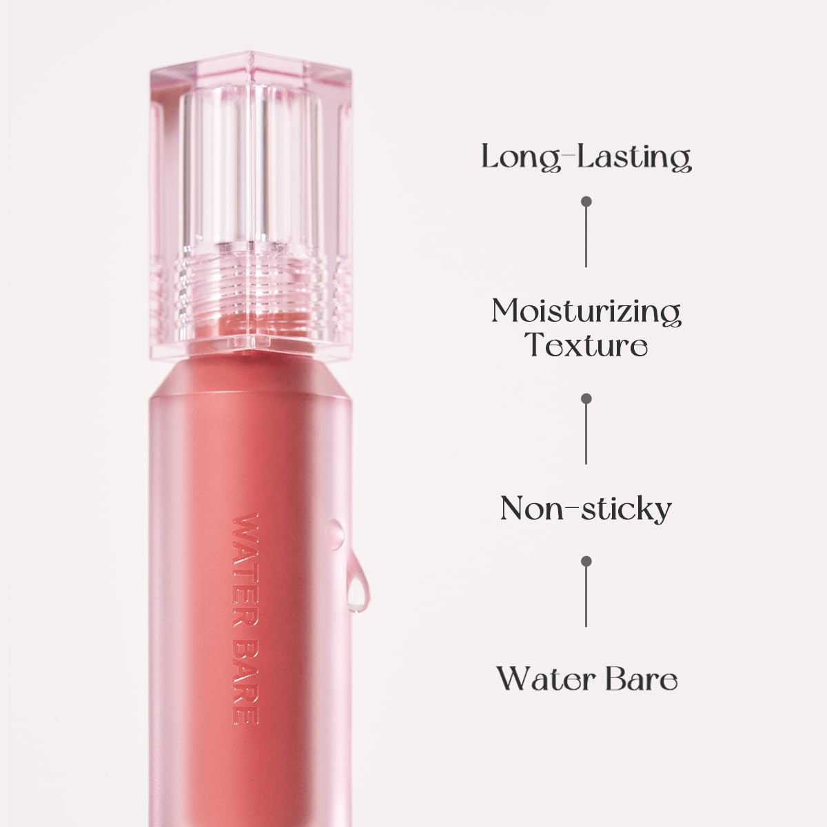 Peripera Water Bare Tint - Lip Tint, Lip Stain, Glowy Tint (005 RED UPDATE)