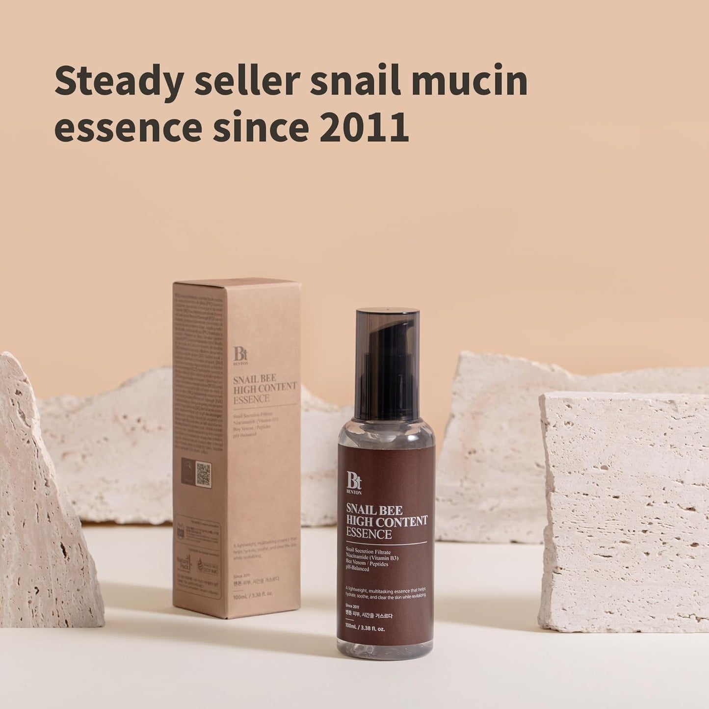 BENTON Snail Bee High Content Essence - Snail Mucin Essence with Niacinamide & Bee Venom