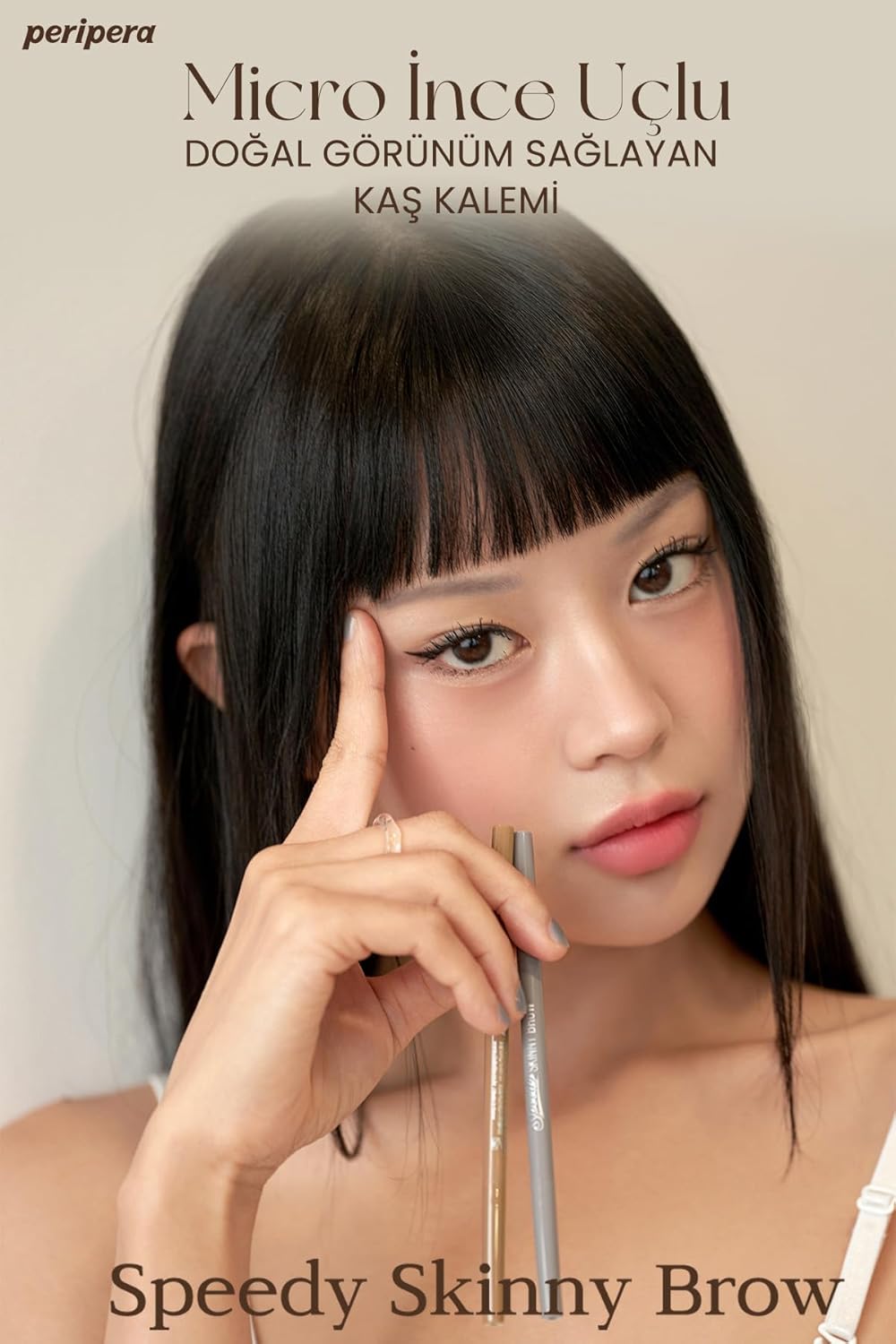 Peripera Speedy Skinny Brow (#01 Gray Brown)
