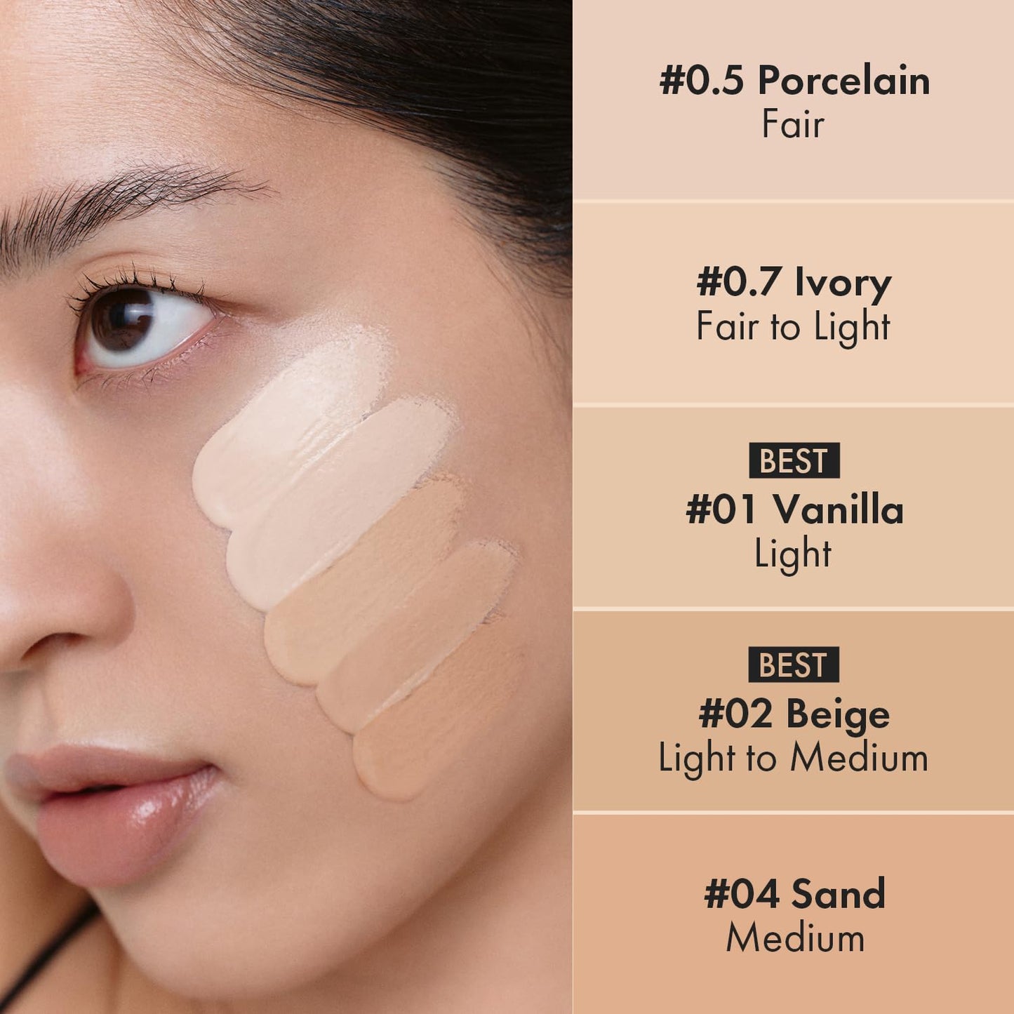 LUNA Long-Lasting Tip Concealer Cover-Fit Full Coverage