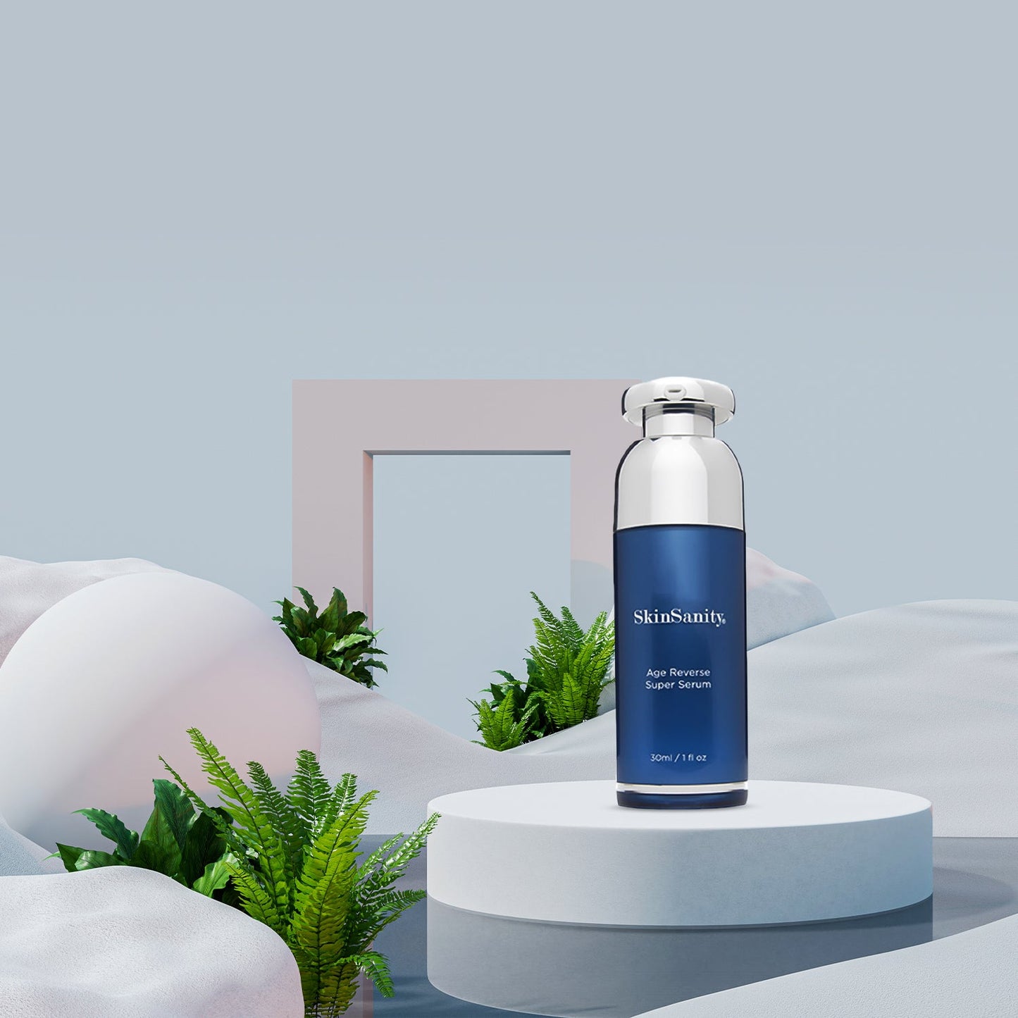 SkinSanity Age Reverse Super Serum | Triple Peptide Anti-Aging Face Serum 1 fl oz