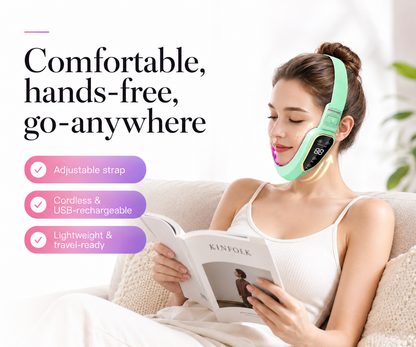 V-Face Lifting & Sculpting Device – LED Light Microvibration Facial Massager