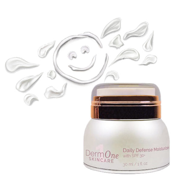 DermOne Daily Defense Moisturizer SPF 30 – Organic Broad Spectrum Sunscreen for All Skin Types