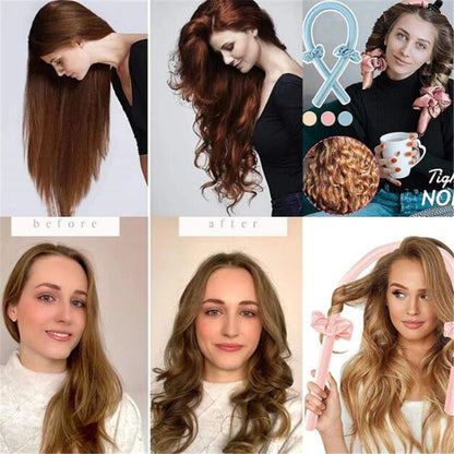 Heatless Silk Curling Rod Headband for Overnight Curls and No Heat Hair Styling4