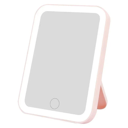 LED light-up beauty mirror features