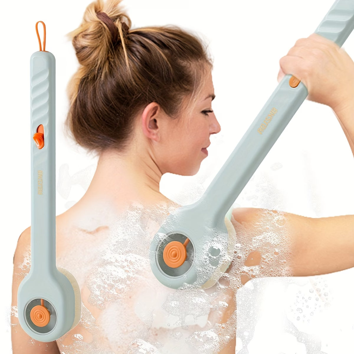 Long Handle Soft Silicone Bath Brush