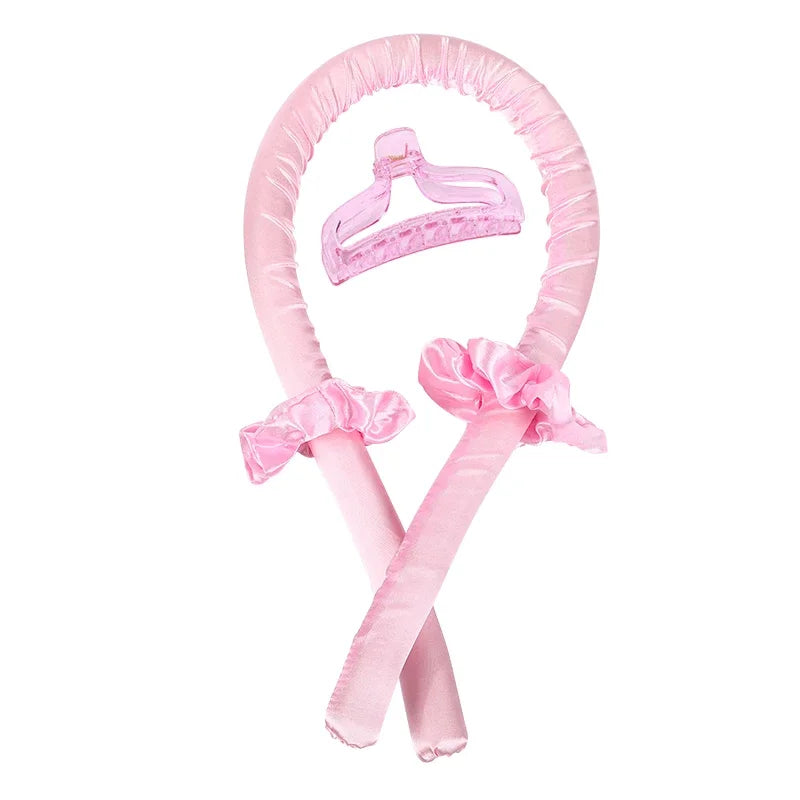 Heatless Curling Rod Headband No Heat Silk Curls Ribbon Hair Rollers