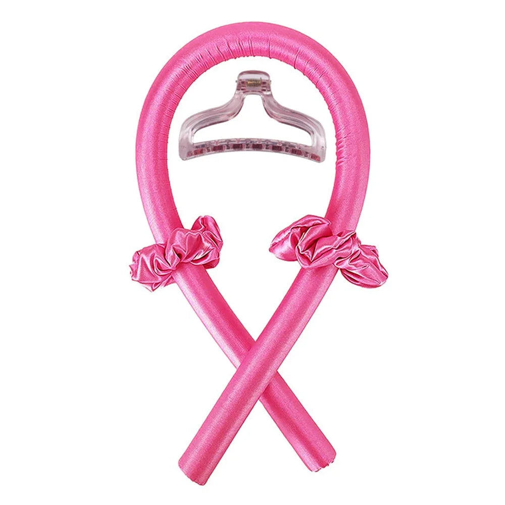 Heatless Curling Rod Headband No Heat Silk Curls Ribbon Hair Rollers