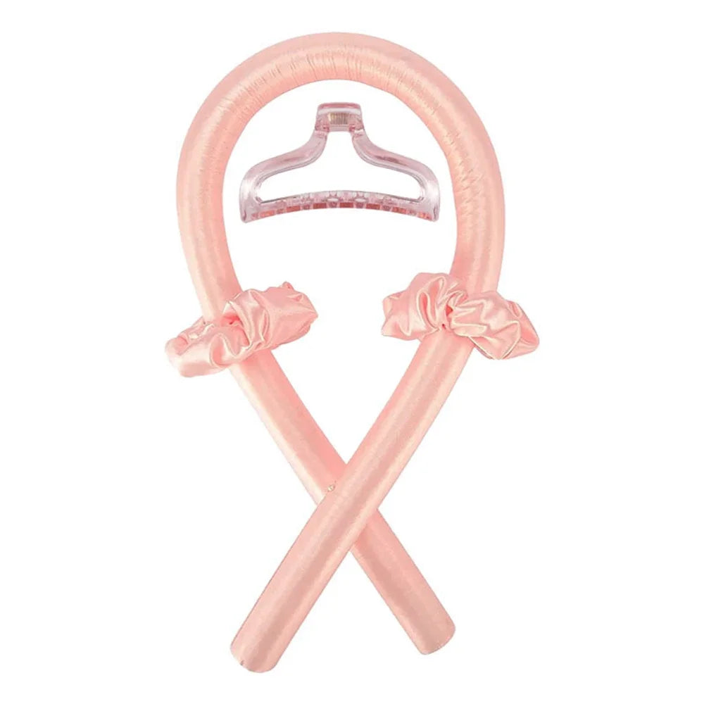 Heatless Curling Rod Headband No Heat Silk Curls Ribbon Hair Rollers