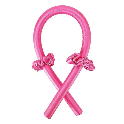 Heatless Curling Rod Headband No Heat Silk Curls Ribbon Hair Rollers