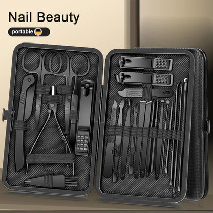 Manicure pedicure set travel case