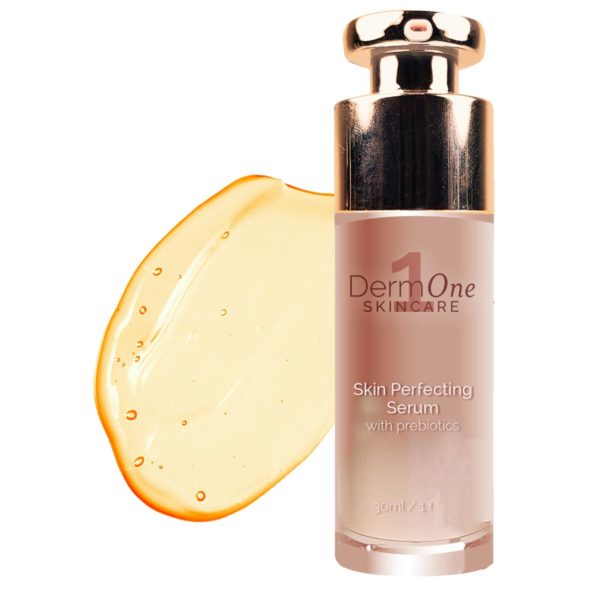 Derm #1 Skin Perfecting Serum with Prebiotics – Natural Acne & Rosacea Treatment