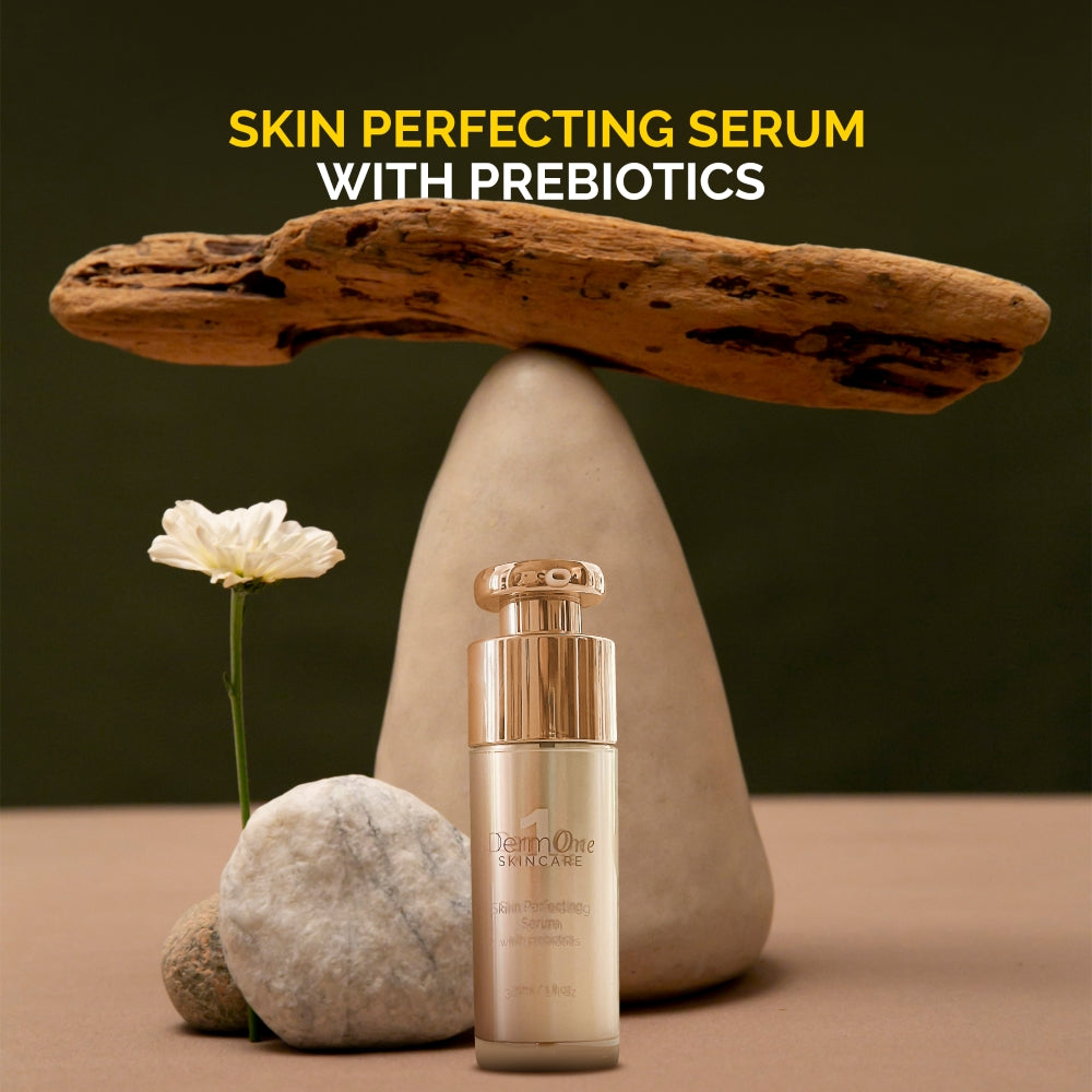 Derm #1 Skin Perfecting Serum with Prebiotics – Natural Acne & Rosacea Treatment