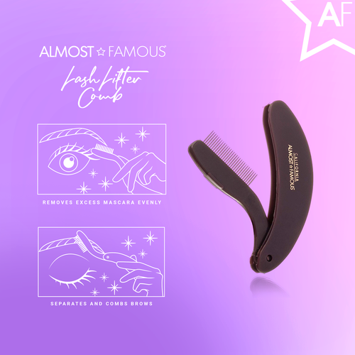 Eyelash and brow comb details