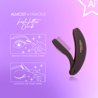Eyelash and brow comb details