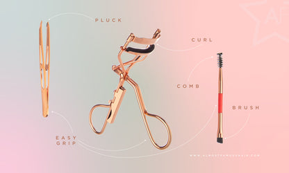 Professional Rose Gold Eyelash Curler Kit