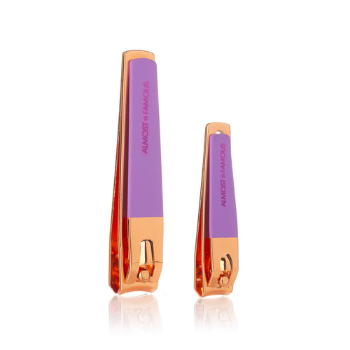 Rose gold nail clipper duo two sizes