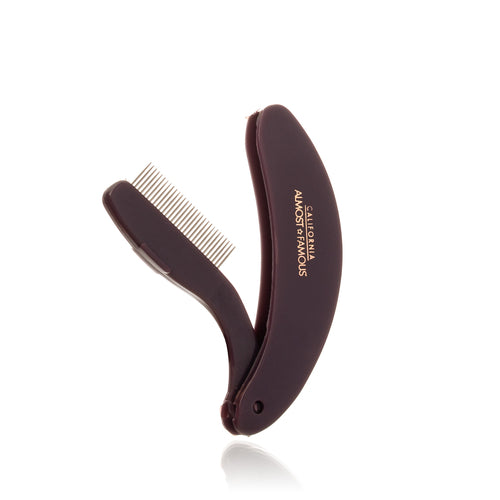 Eyelash and brow comb — close-up