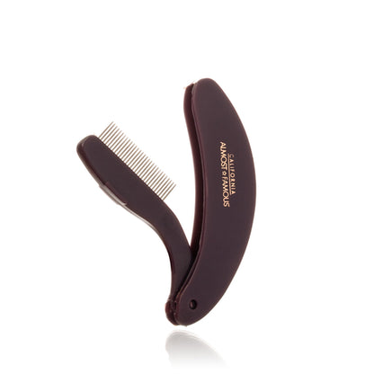 Eyelash and brow comb — close-up